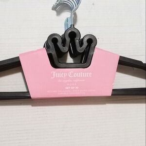 Juicy couture clothes hangers set of 10 color black
